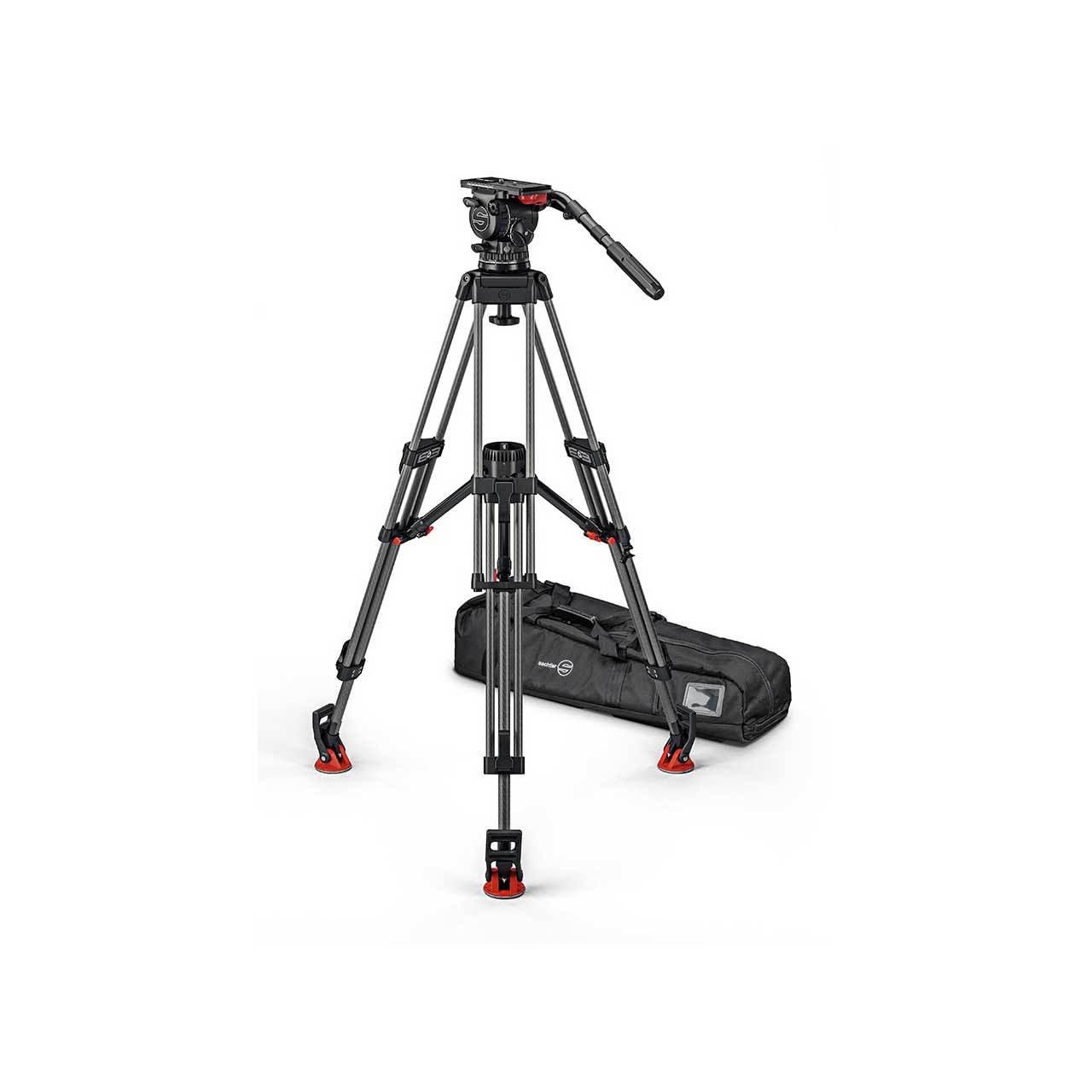 Sachtler 1443M FSB 14T Mk II 100mm Touch&Go Head / ENG 2 CF Tripod System for Payloads up to 35.3 lbs 1443M FSB 14T MK II