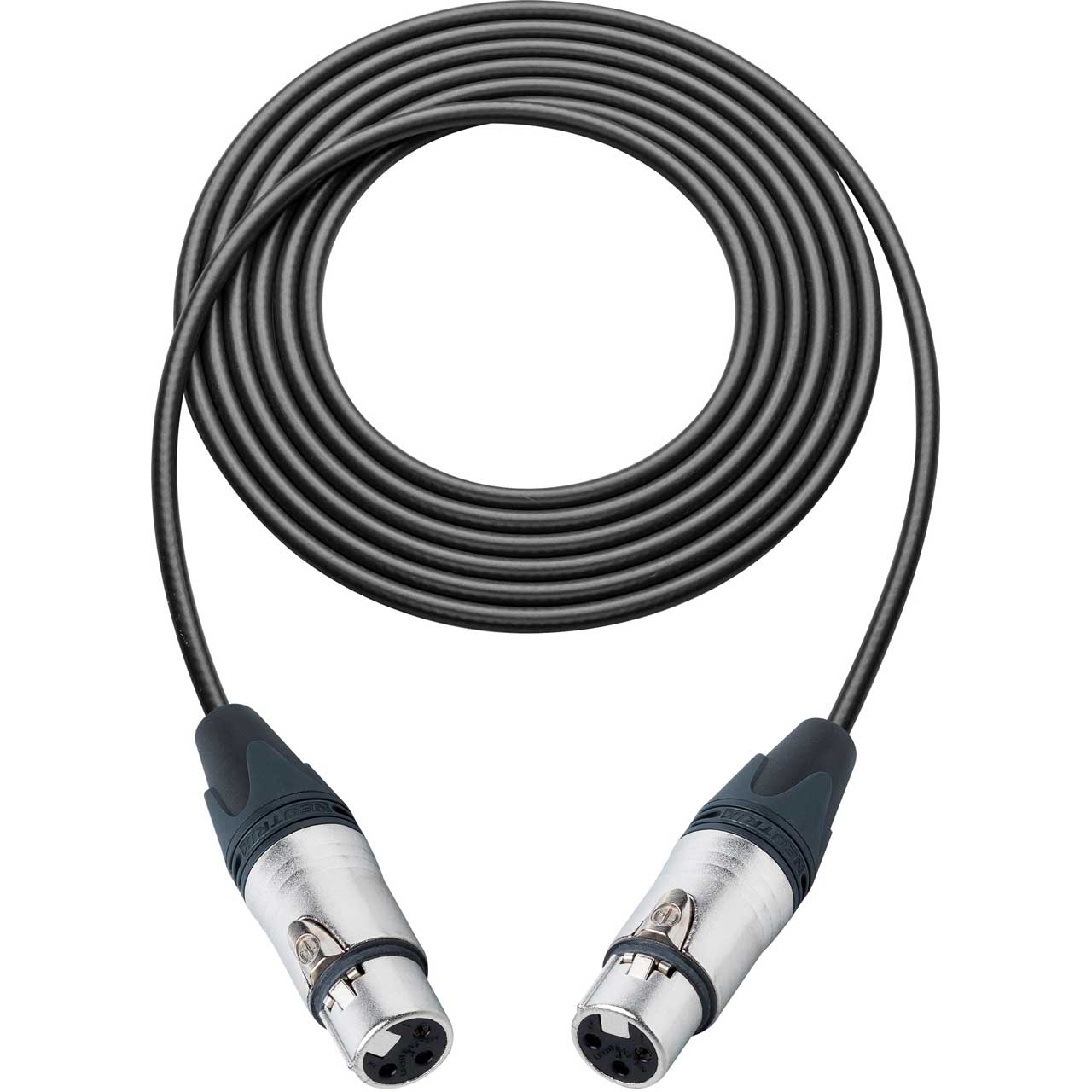 Sescom SC50XJXJ Audio Cable Canare Star-Quad 3-Pin XLR Female to 3-Pin XLR Female Black - 50 Foot