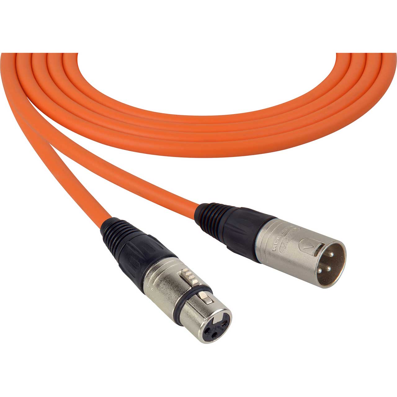 Sescom SC75XXJOE Mic Cable Canare Star-Quad 3-Pin XLR Male to 3-Pin XLR Female Orange - 75 Foot