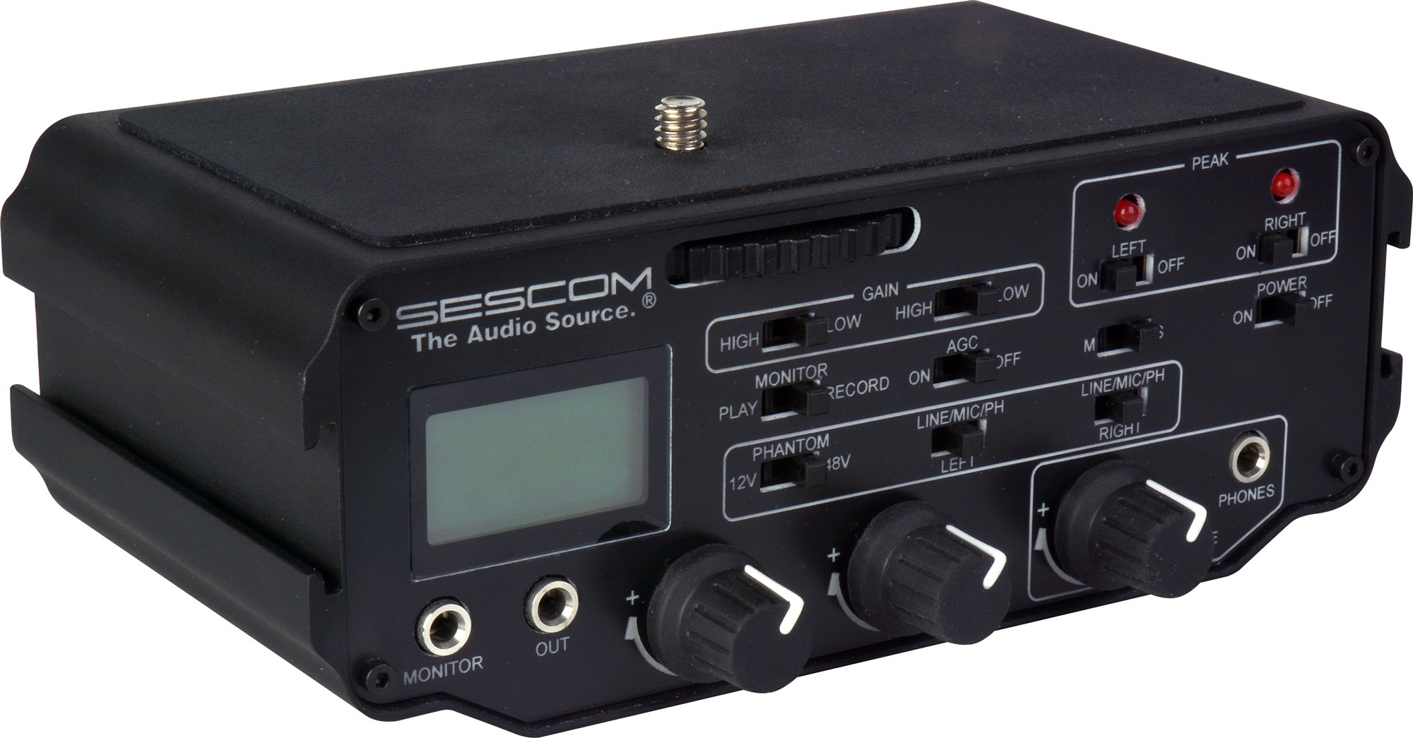 SESDSLRPROMIX 2 Channel XLR Audio Mixer with Preamplifiers