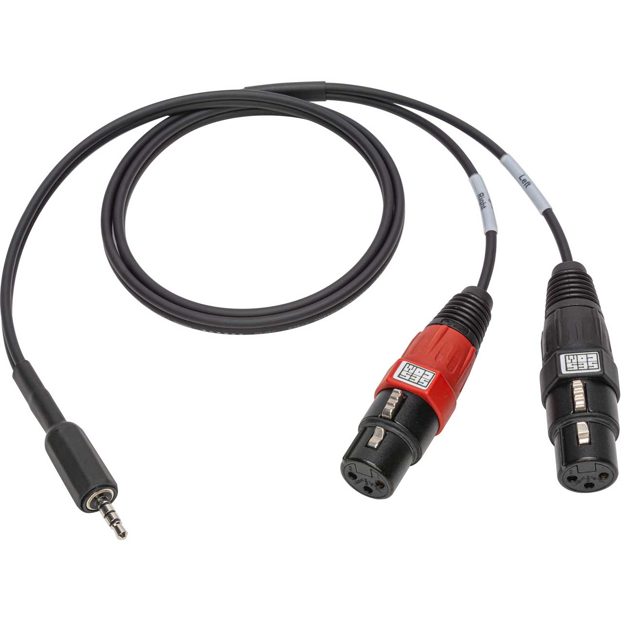 Sescom iPhone/iPod/iPad TRRS to XLR Mic & 3.5mm Monitoring Jack Cable