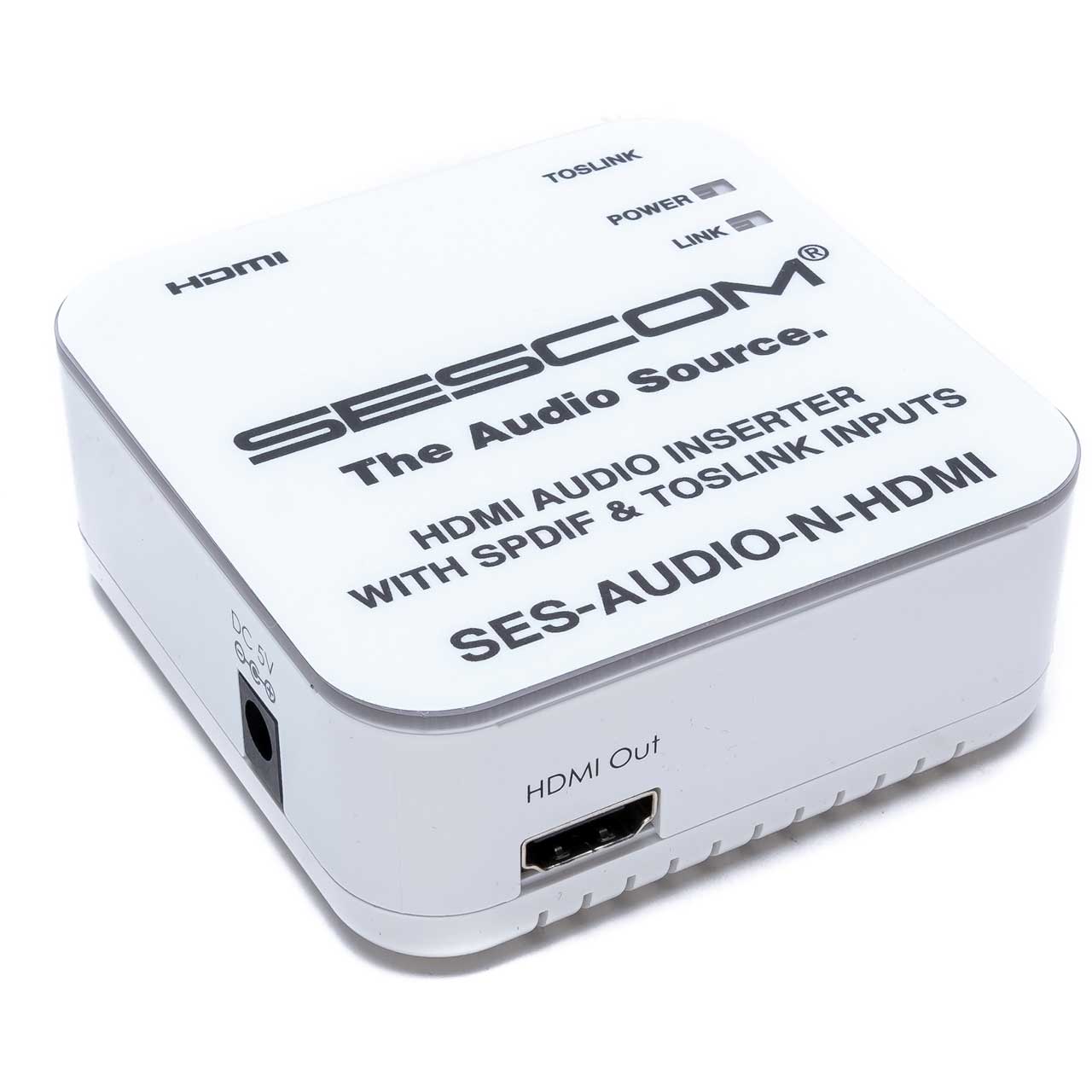 Sescom SES-AUDIO-N-HDMI L/R RCA Analog Audio & Toslink to HDMI Audio Inserter - BStock (Missing Box) SESAUDIONHDMIBS2