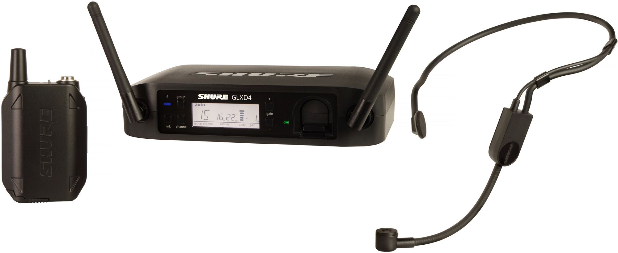 garage again USA Shure GLXD14/PGA31-Z2 GLXD Headworn Wireless System - Z2 Band (2400 -  2483.5MHz) - Li-ion Battery Included
