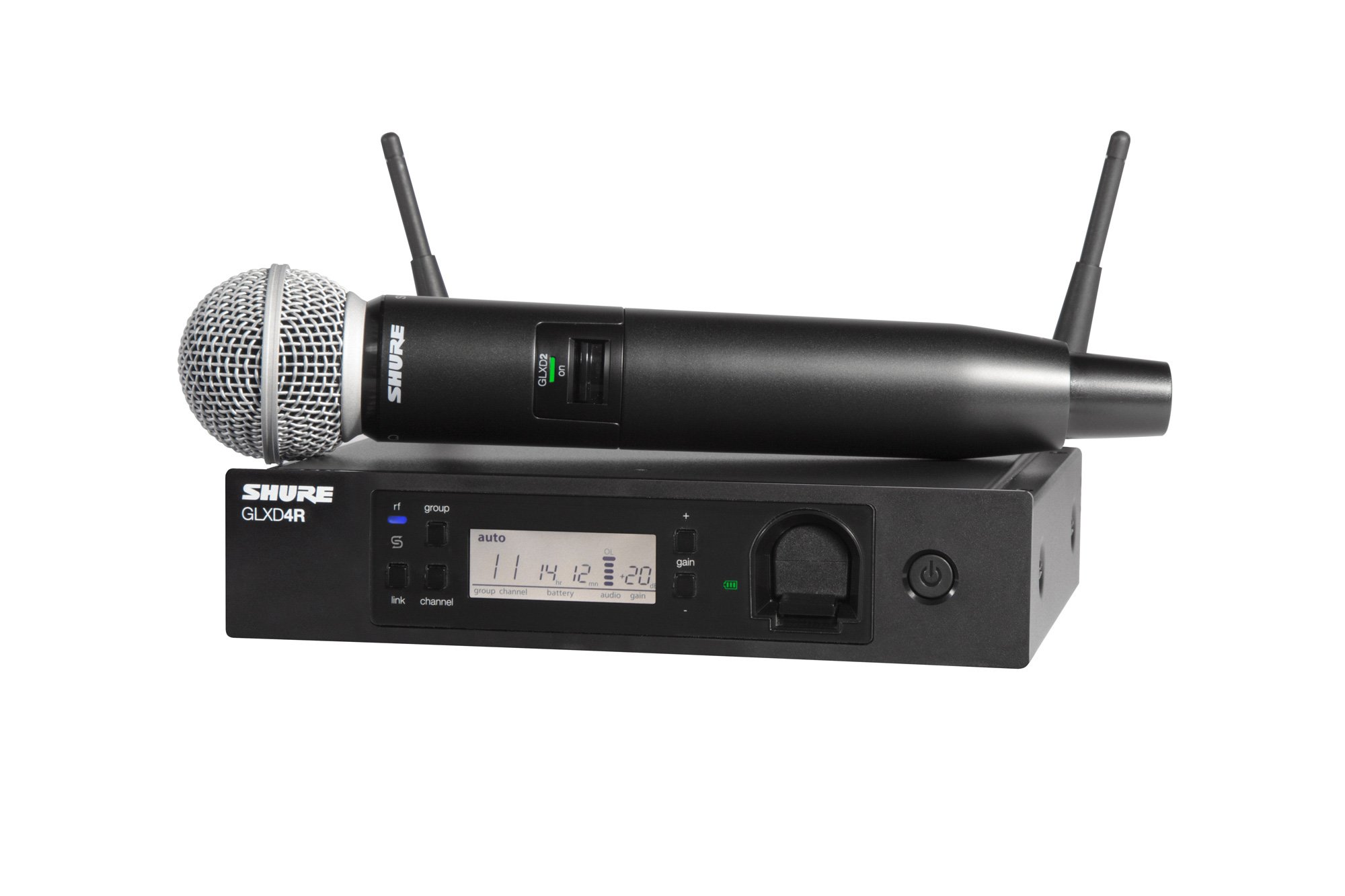 Shure GLXD24R/SM58 GLXD Advanced Wireless Microphone System - SM58 ...