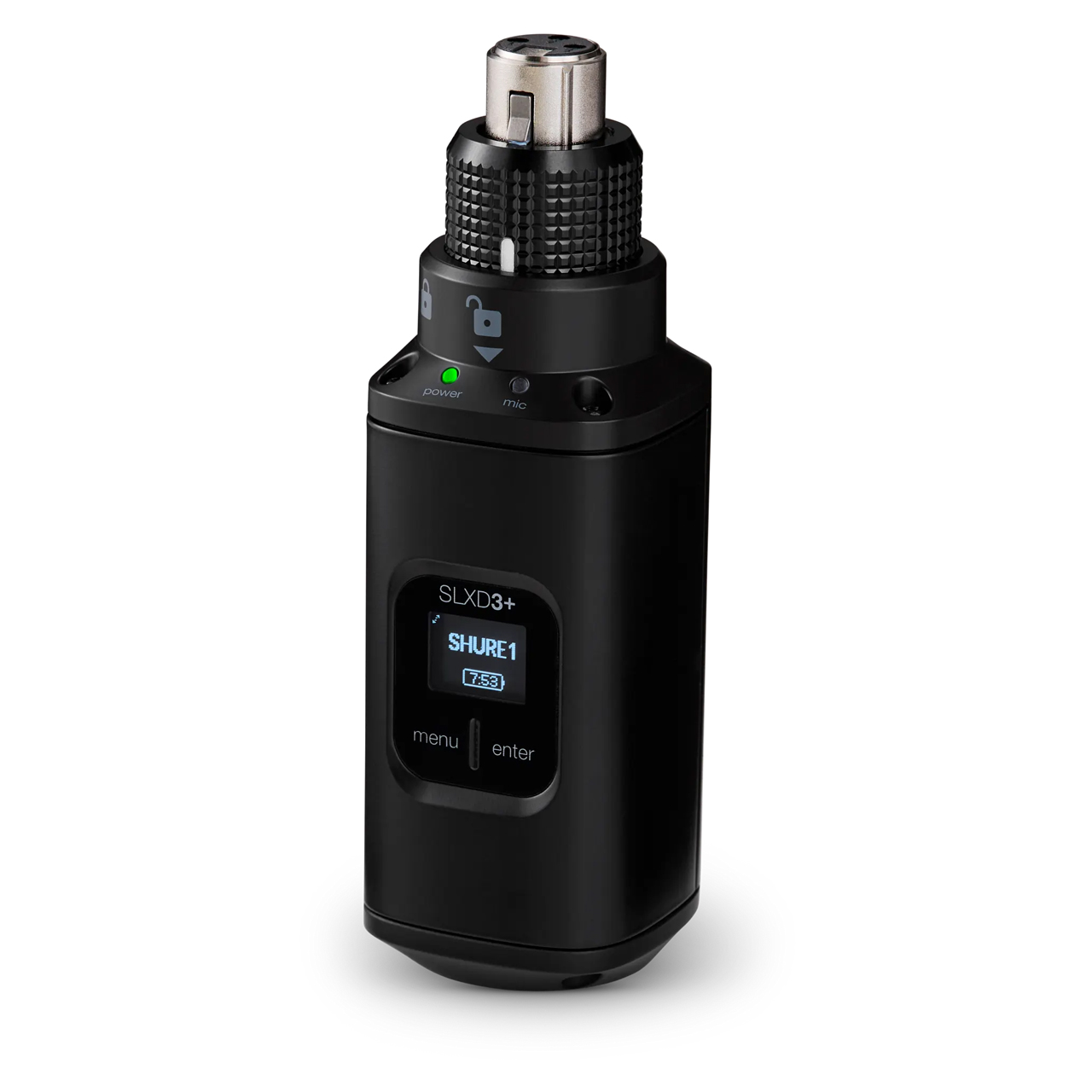 Shure SLXD3+TA Plug-On Digital Wireless Transmitter with Wobble-Free ...