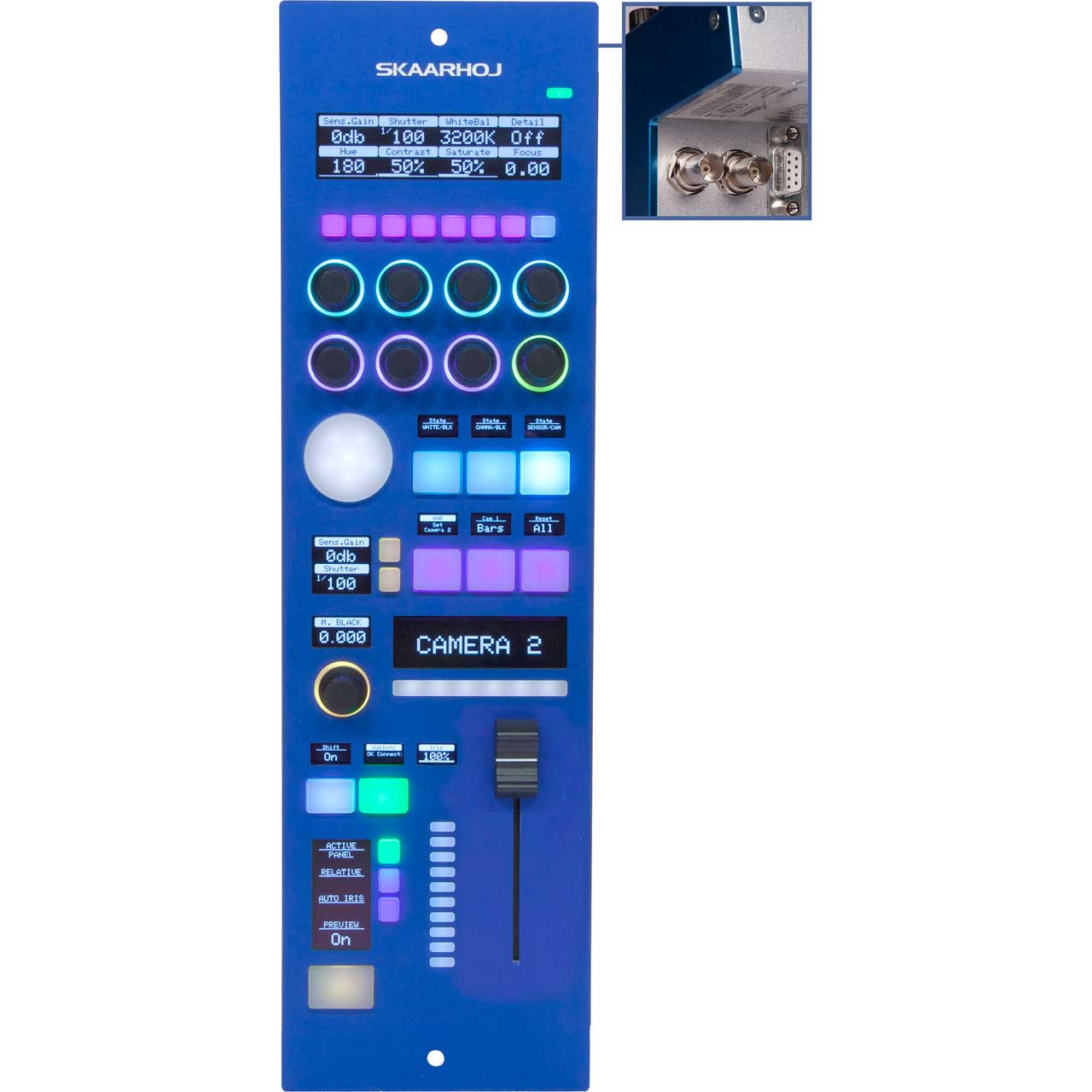Skaarhoj RCP-V2.0-FE-FADER-S RCPv2 Camera Controller with Motorized Fader and SDI SKA-RCPV2FEFADRS