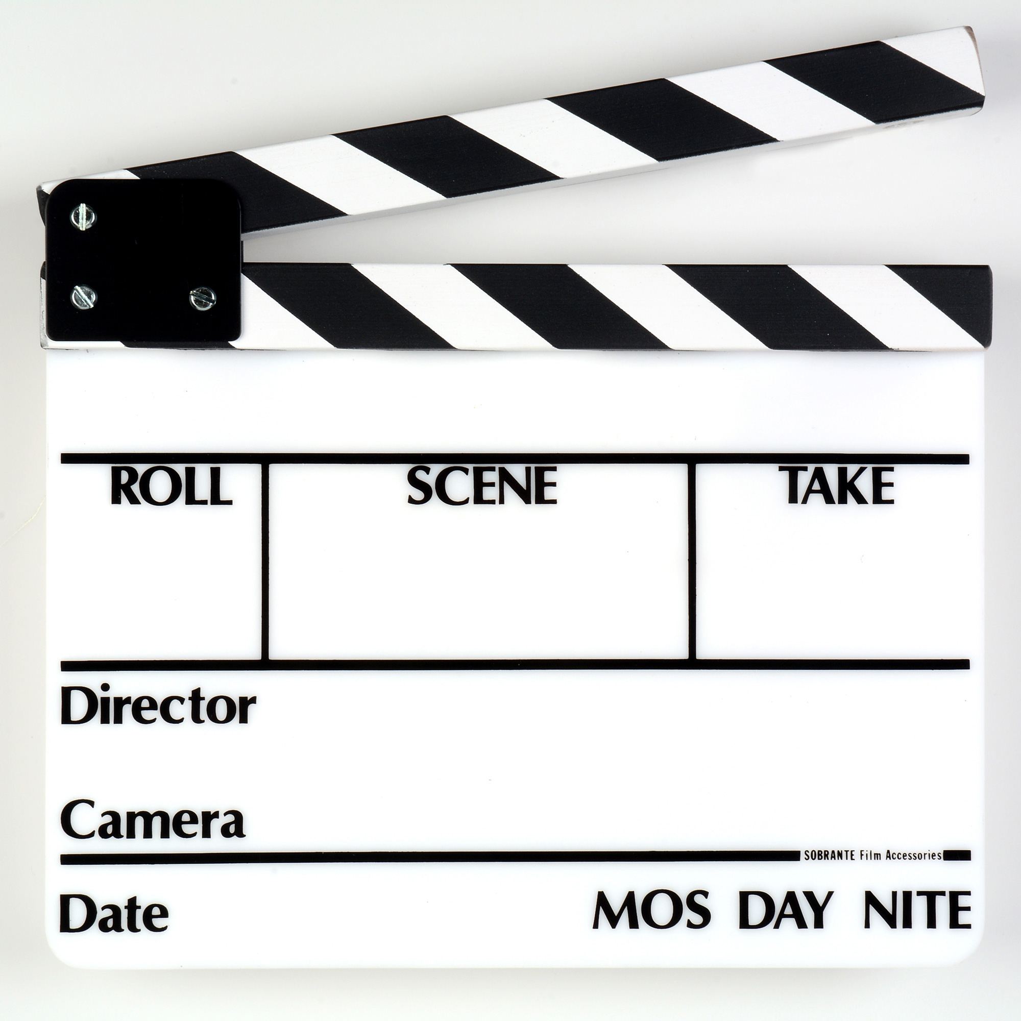 Slt 13 Director Slate Clapboard White Film Slate With Black And White