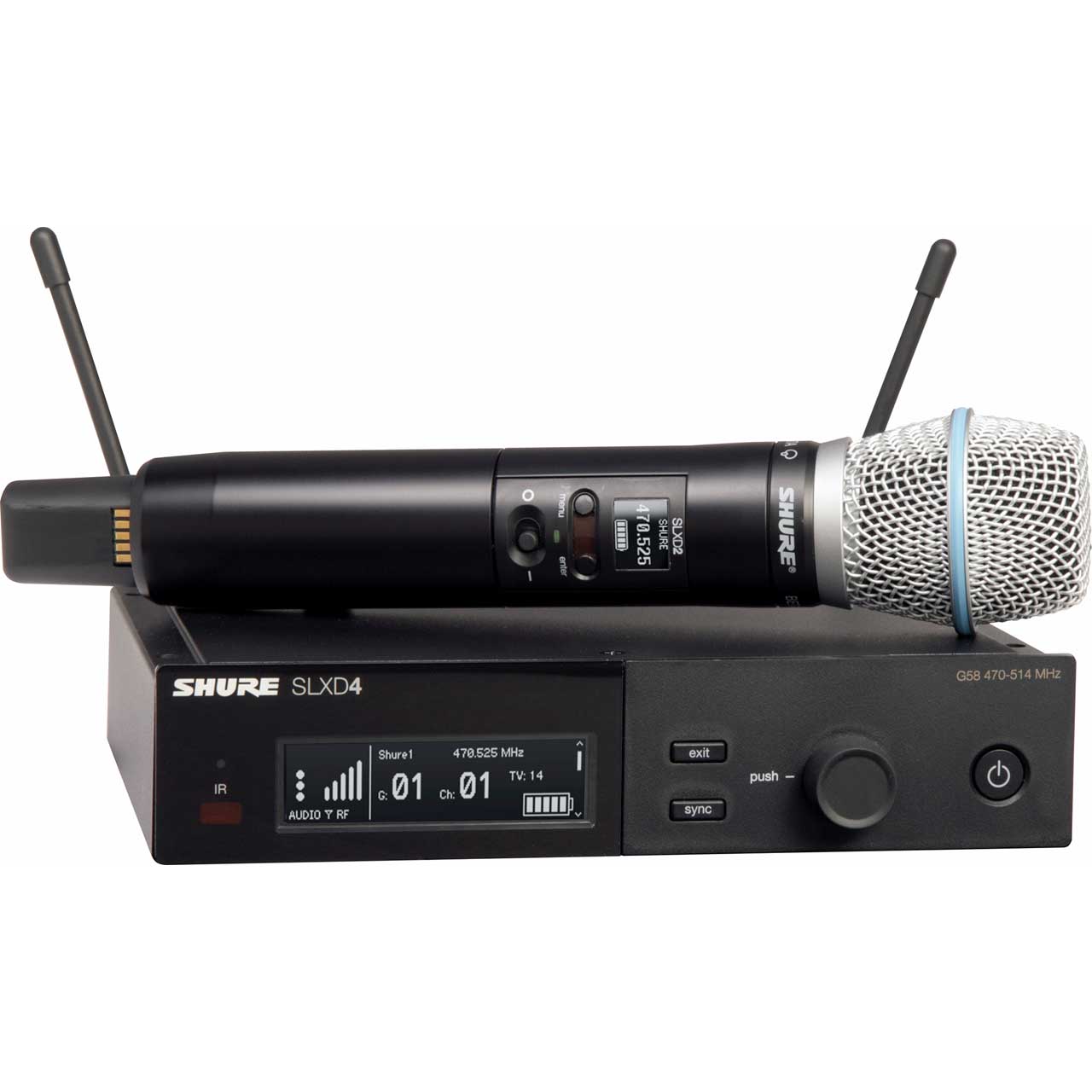 Shure SLXD24/B87A-G58 BETA 87A Vocal Handheld Wireless Mic System