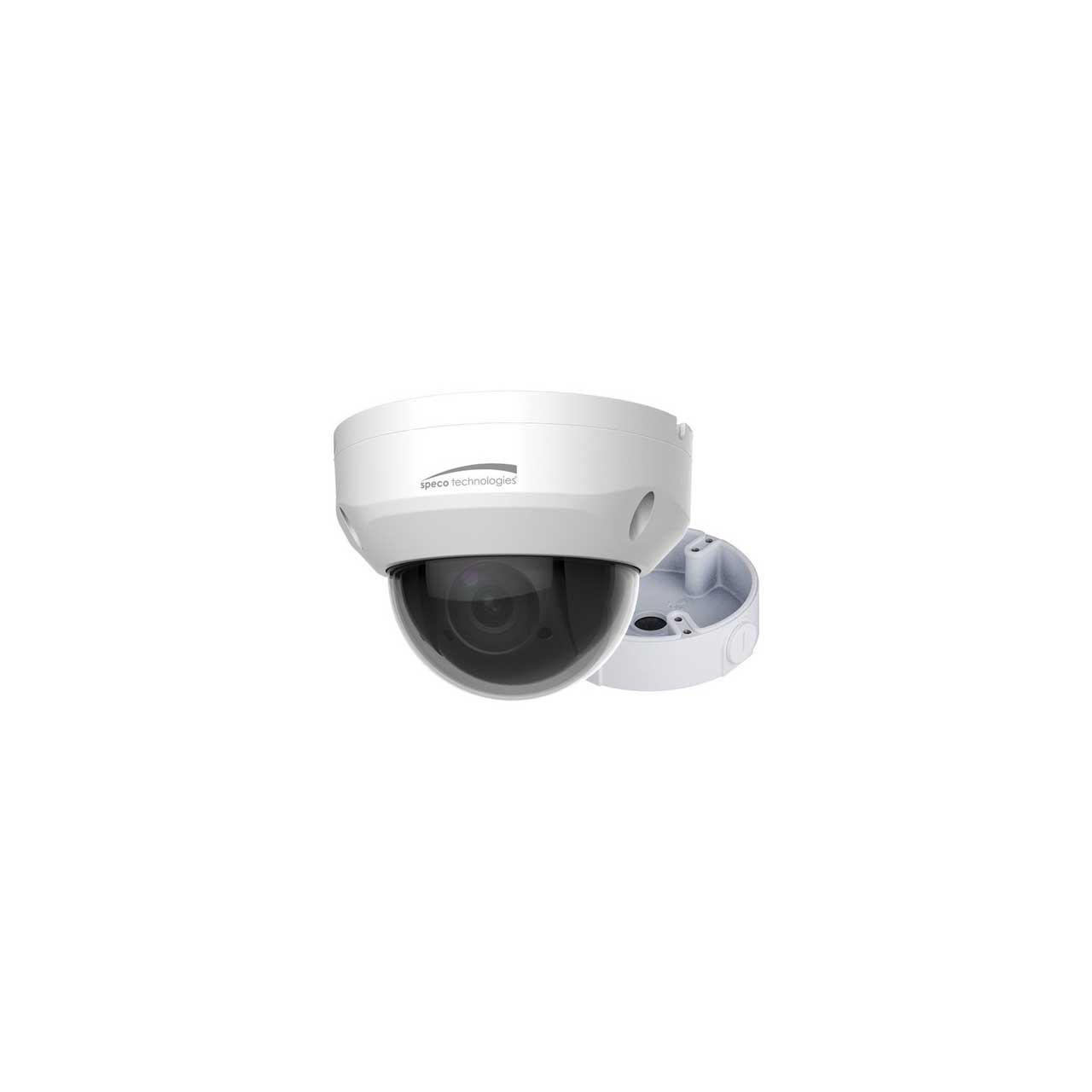 Speco O4P4X 4MP 4x Indoor/Outdoor IP PTZ Camera w/ 2.7-11mm Lens and Junction Box - White Housing  O4P4X