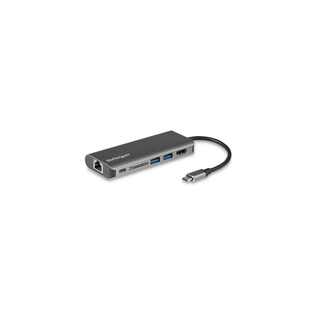 Adaptador Steren USB-C a HDMI / USB 3.0 / USB-C / Ethernet RJ45