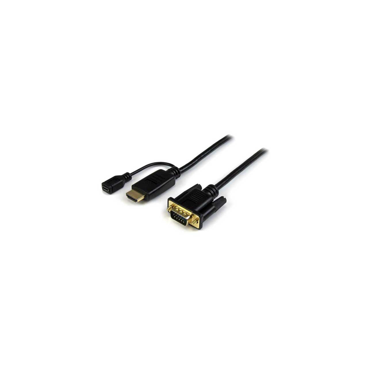StarTech HD2VGAMM3 HDMI to VGA Active Converter Cable HDMI to VGA Adapter 1920x1200 or 1080p - 3