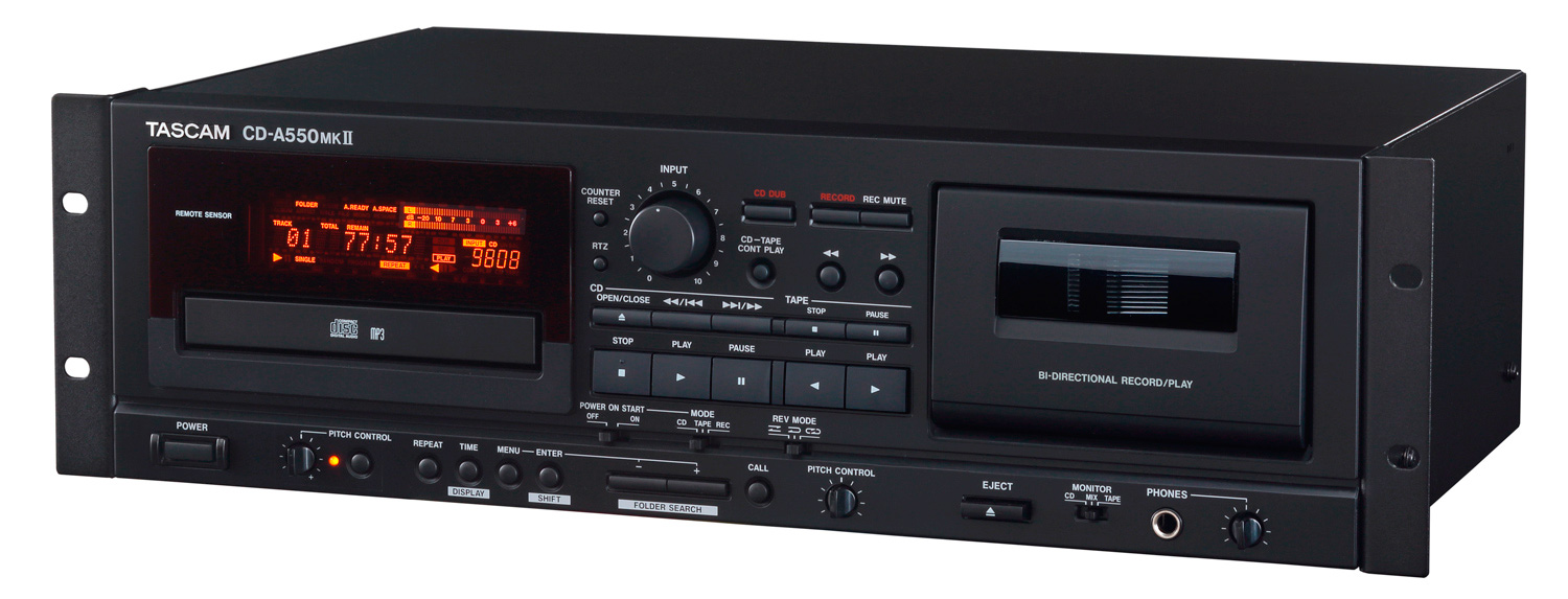 Tascam CDA550mkII CD Player/Cassette Recorder Combo
