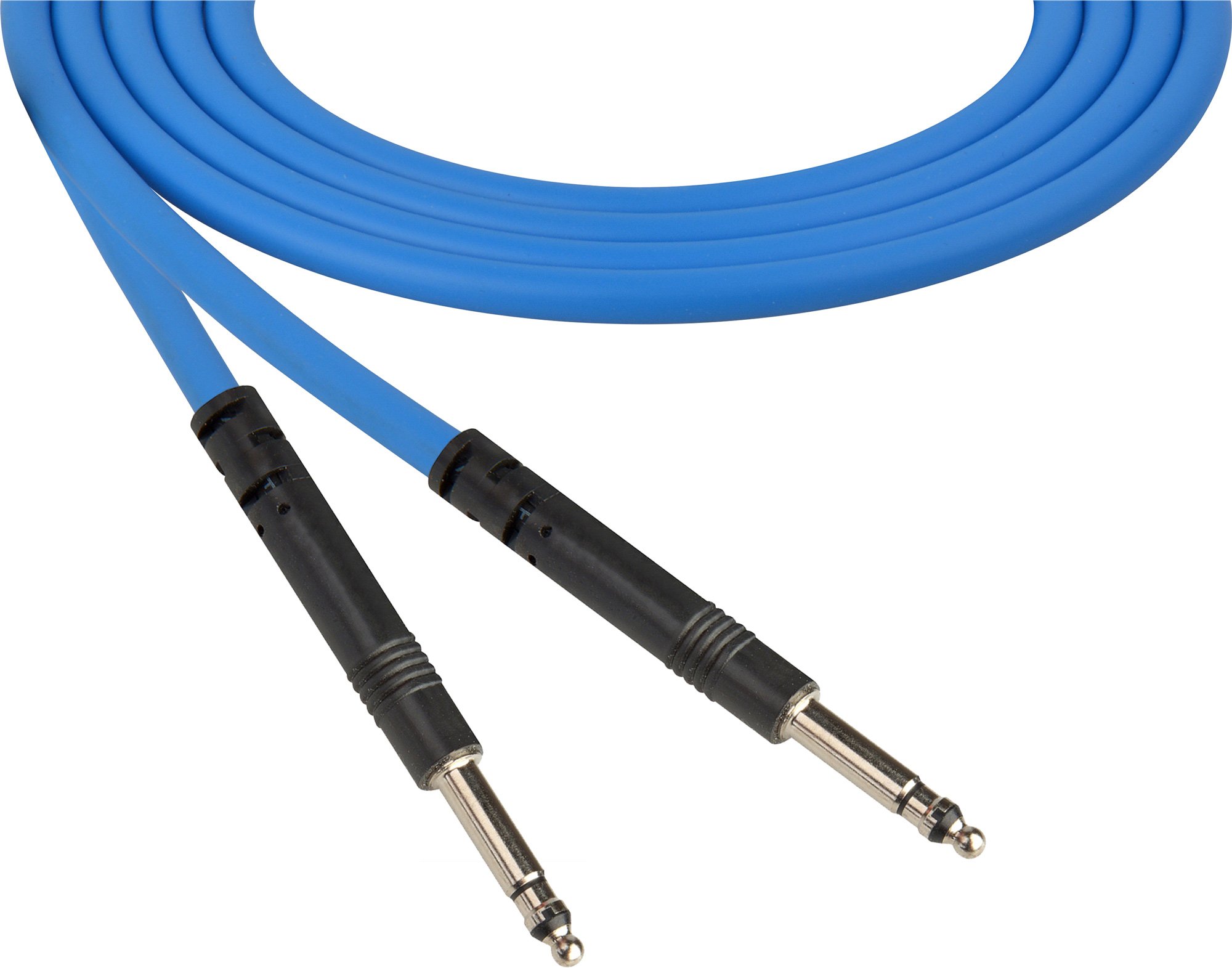 B4B Bantam to Bantam Patch Cord Nickel Blue 4 Foot