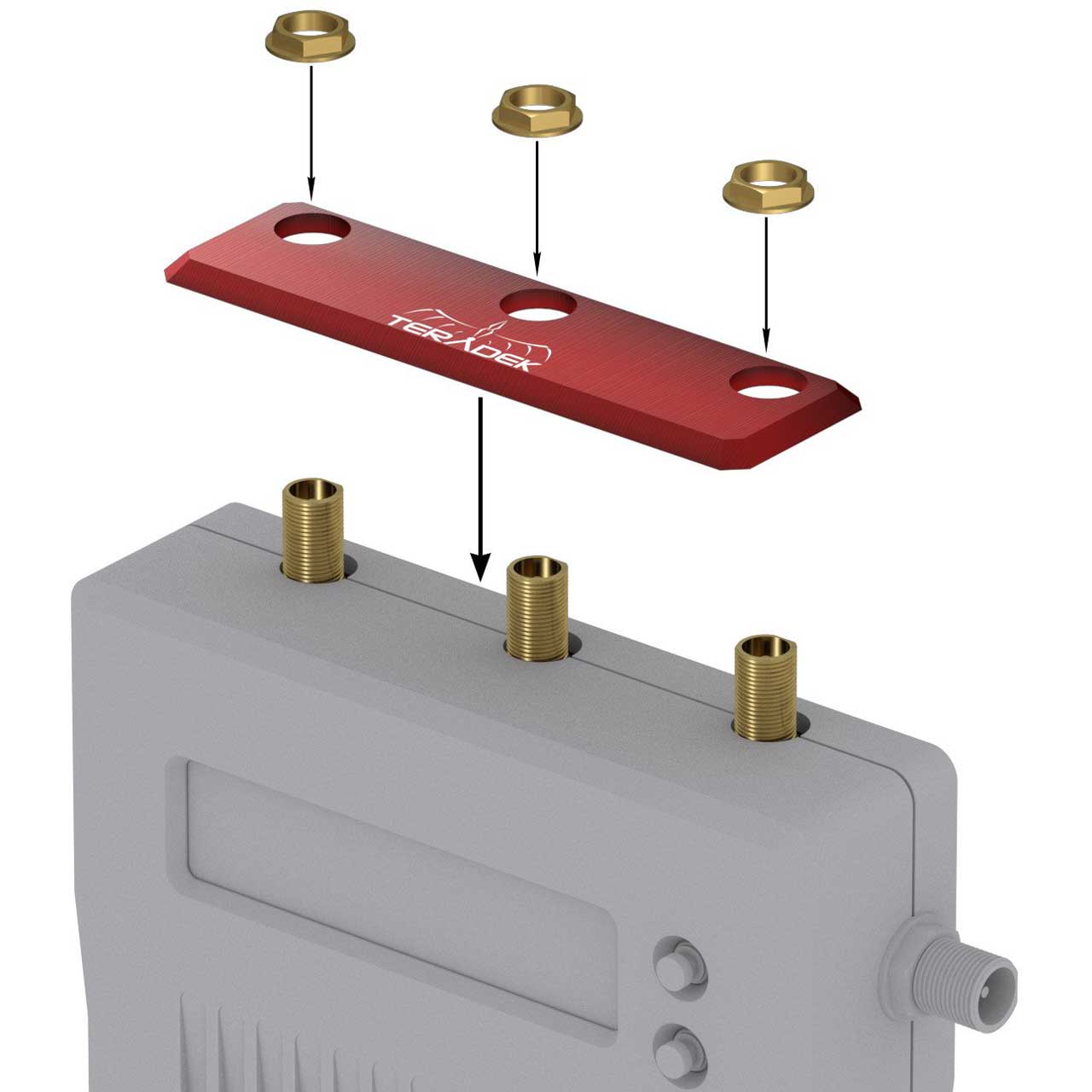 Teradek 11-0781-1 Bolt Accessory Identification Color Plates for Bolt 1000/3000 Transmitters & Receivers - Red  11-0781-1