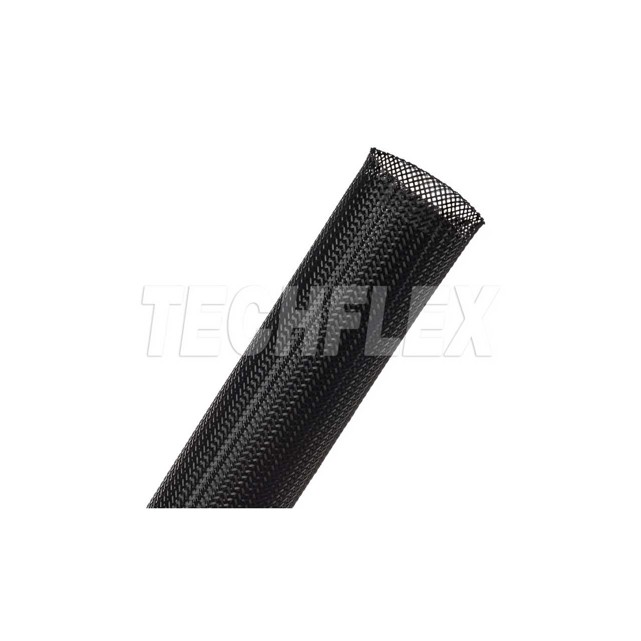 Techflex CCP1.25BK250 1.25 Inch Tubing - Black - 250 Foot