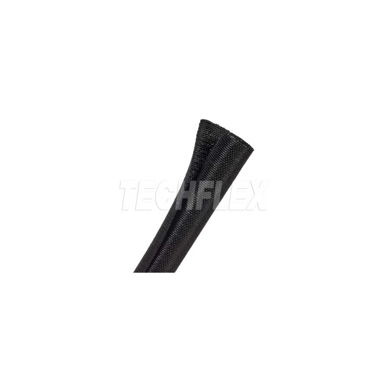 Techflex F6W0.75BK - F6 Woven Harness Wrap 3/4 Diameter Cable Tubing - Black - 150 Foot