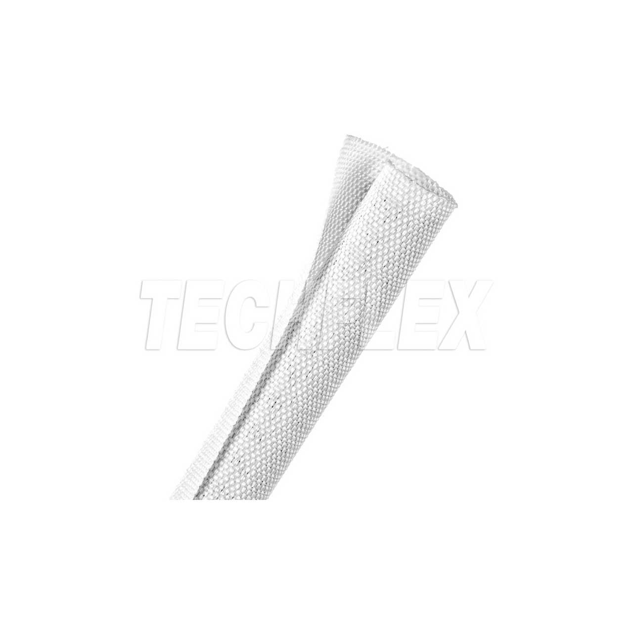 Techflex F6W0.75WH - F6 Woven Harness Wrap 3 / 4 in. Diameter - White - 150 Ft. F6W075WH-150