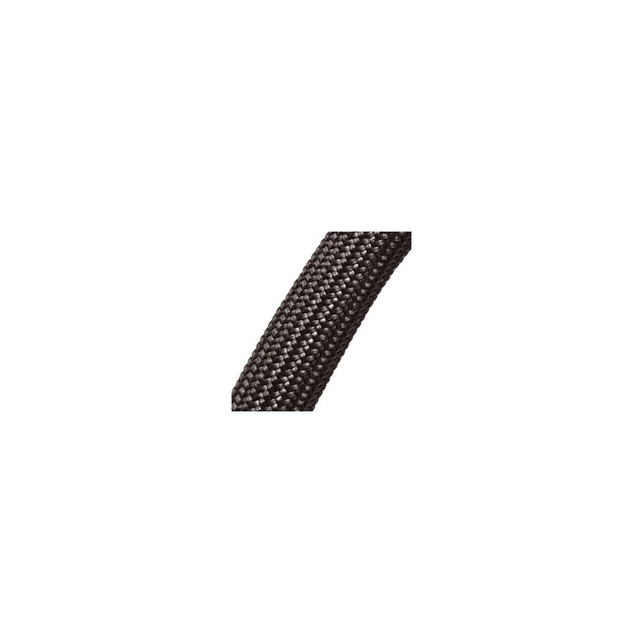 TechFlex FGN0.25BK-50 Insultherm High Temperature Resistant Braided Fiberglass Cable Sleeving - Black - 50 Foot Roll