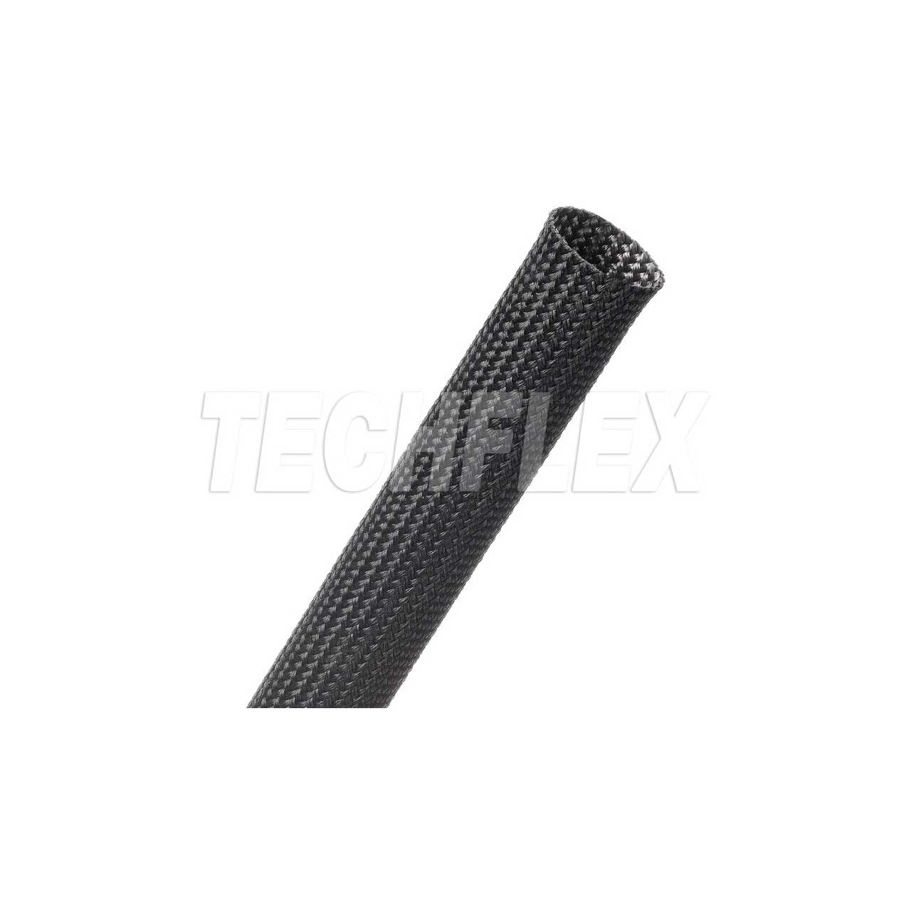 TechFlex FGL0.75BK100 Insultherm High Temperature Resistant Braided Fiberglass Cable Sleeving - Black - 100 Foot FGL0.75BK100