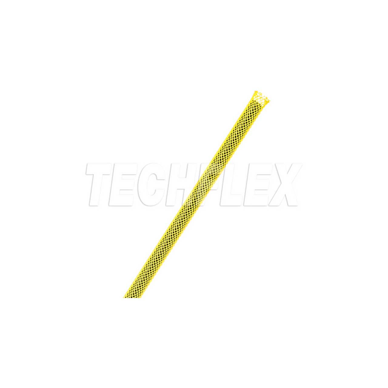 Techflex PTN0.13YL Flexo PET - 1 / 8-Inch Braided Cable Sleeve - Yellow - 500 Foot PTN0.13YL