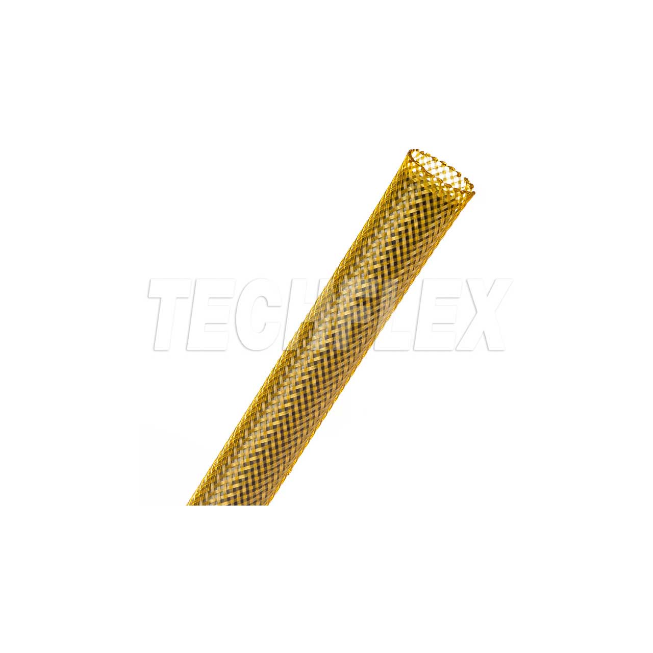 Techflex PTN0.50YL Flexo PET - 1 / 2-Inch Braided Cable Sleeve - Yellow - 500 Foot PTN0.50YL