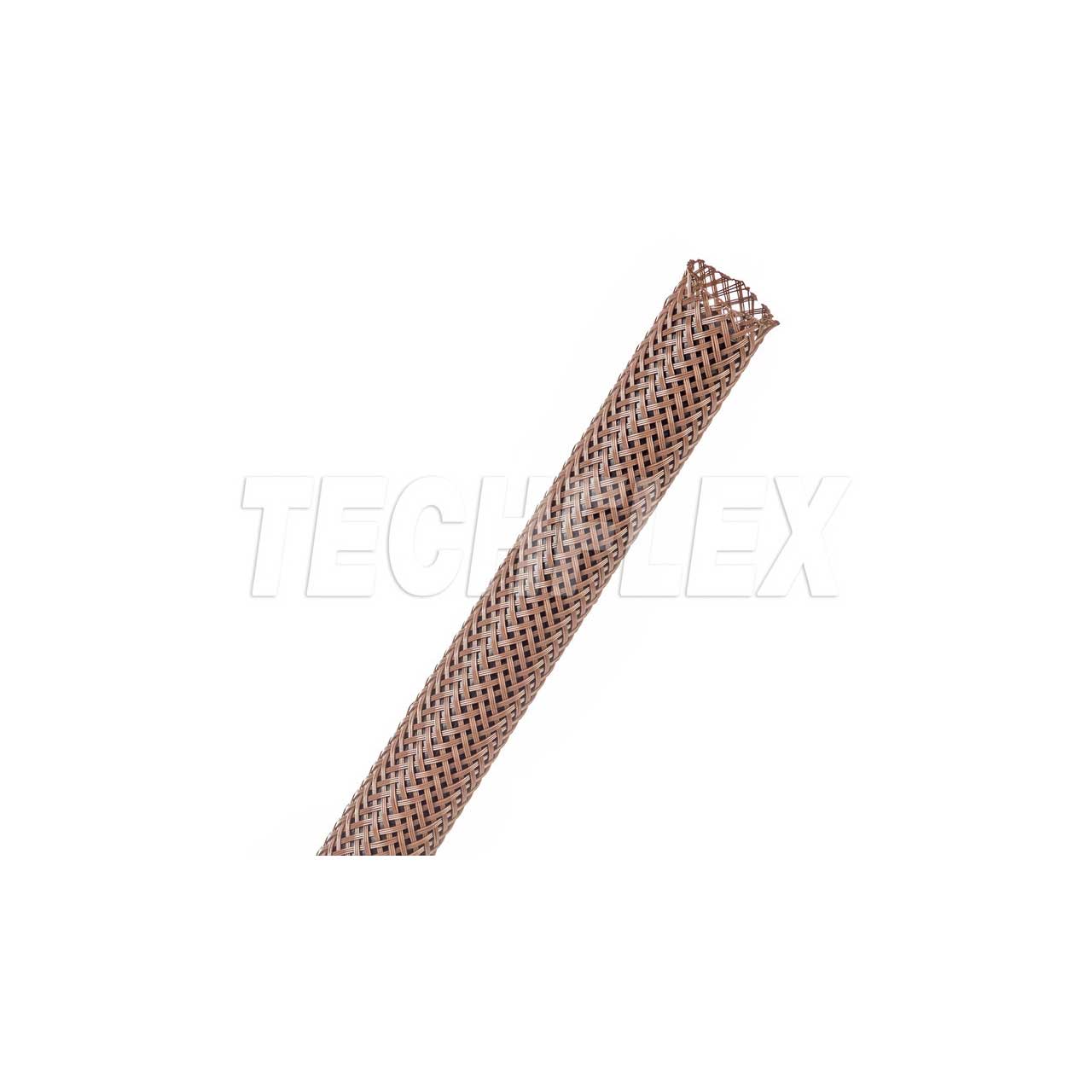 Techflex PTN0.38BN 3/8 Inch Flexo Pet Expandable Sleeving - Brown - 125 Foot PTN0.38