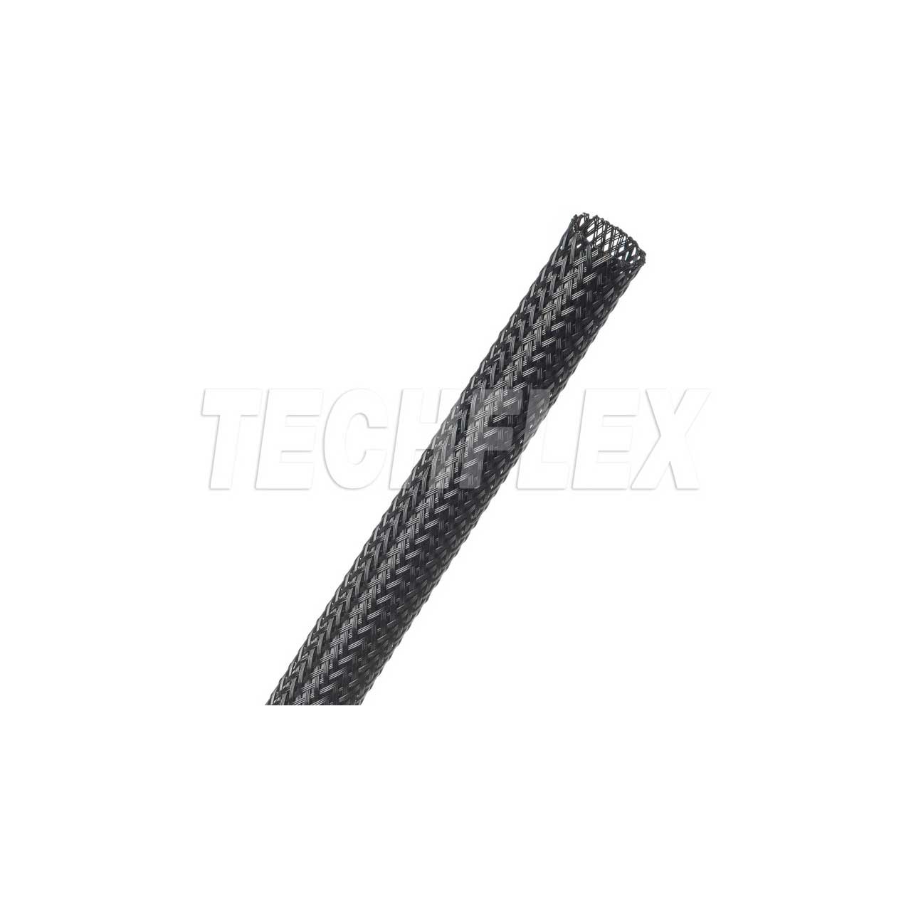 Techflex PTN0.44BK 7/32 to 5/8 Inch Flexo Pet Expandable Sleeving - Black - 125 Foot PTN0.44BK