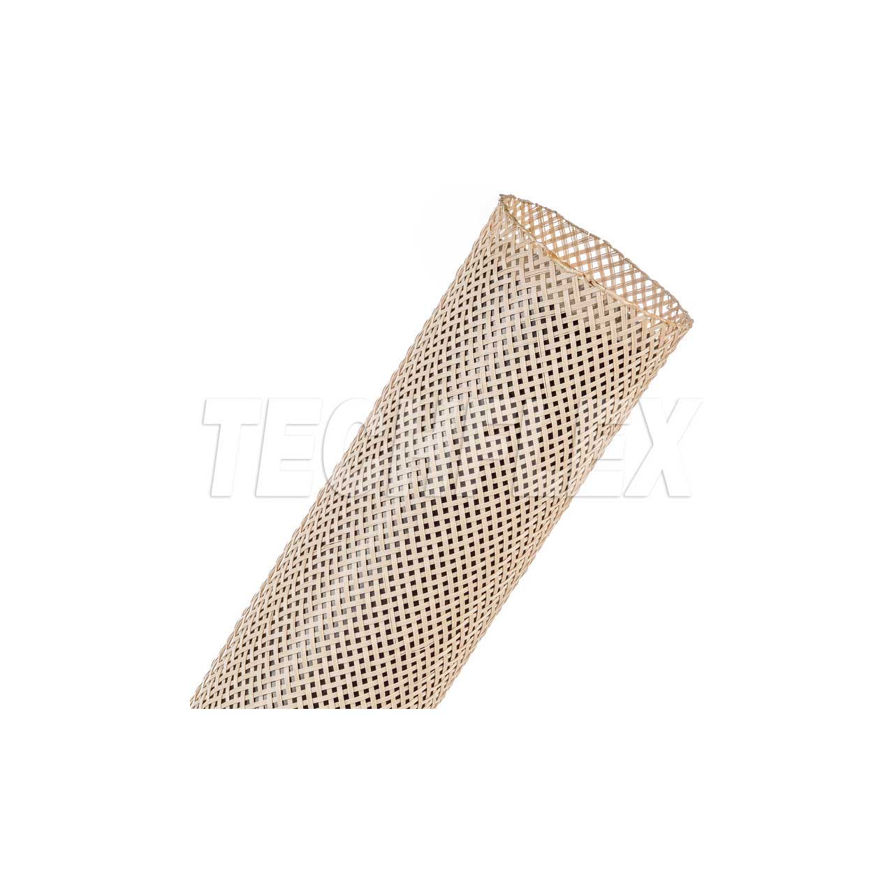 Techflex PTN1.50 200 Expandable Braided Sleeving - 1 Inch to 2 1/8 Inch - Beige - 200 Foot