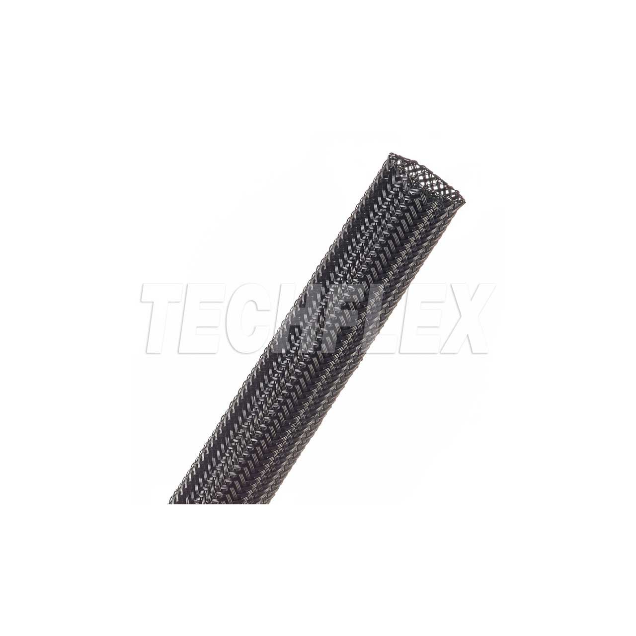 Techflex PTT0.75 3 / 4 Inch Expansion Range Expandable Cable Tubing - Black - 250 Foot PTT0.75