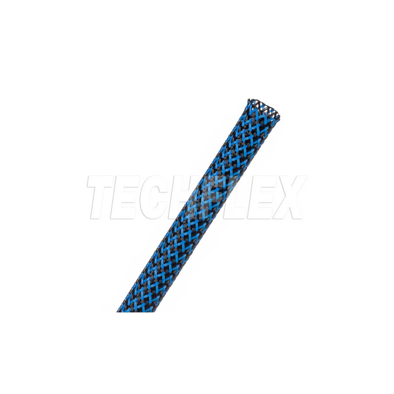 Techflex PTT0.31BNB Tight Weave 5/16 Inch Expandable Cable Tubing - Black with Neon Blue Tracer - 200 Foot  PTT0.31BN