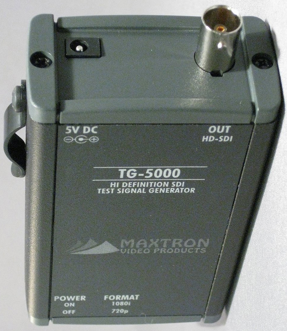 Maxtron TG-5000A Dual-Format HD-SDI Pattern Generator w/ Audio Embedde