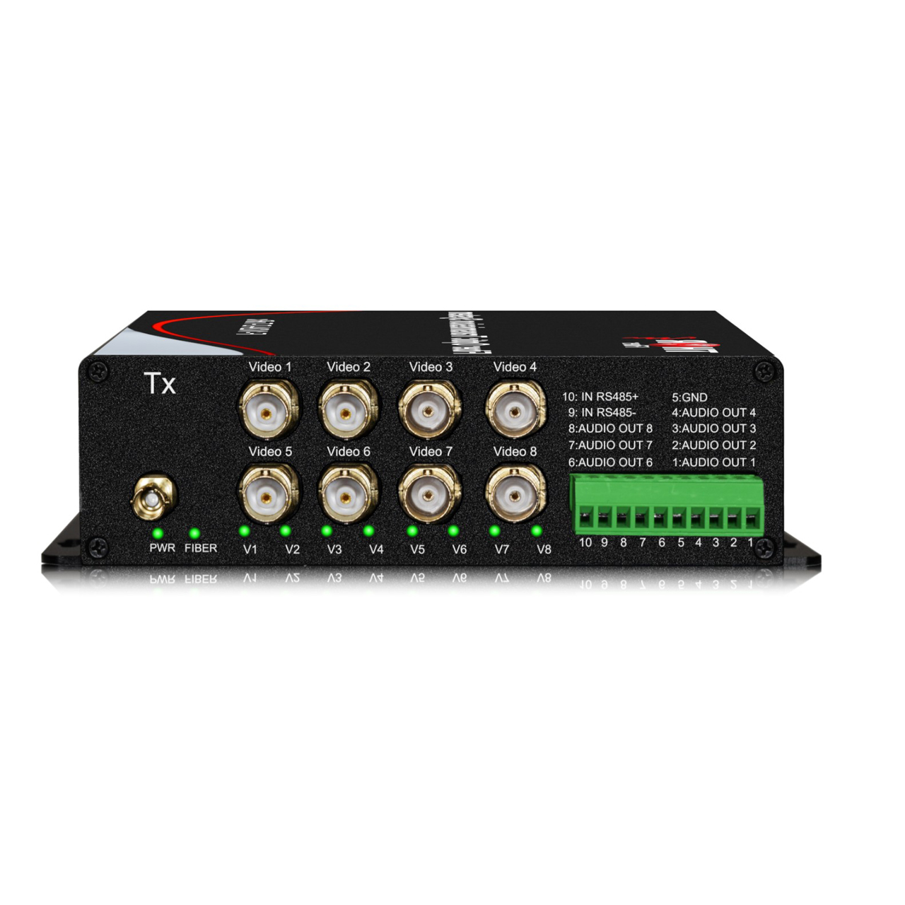 Thor Fiber F-8HD-TVI-TX/RX 8 HD-TVI Video to Fiber Transmitter and Receiver