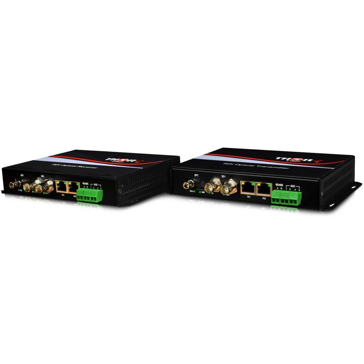Thor F-M1SDI-2ET 1 HD-SDI Optical Tx/Rx with Two Bi-directional 10/100 ...