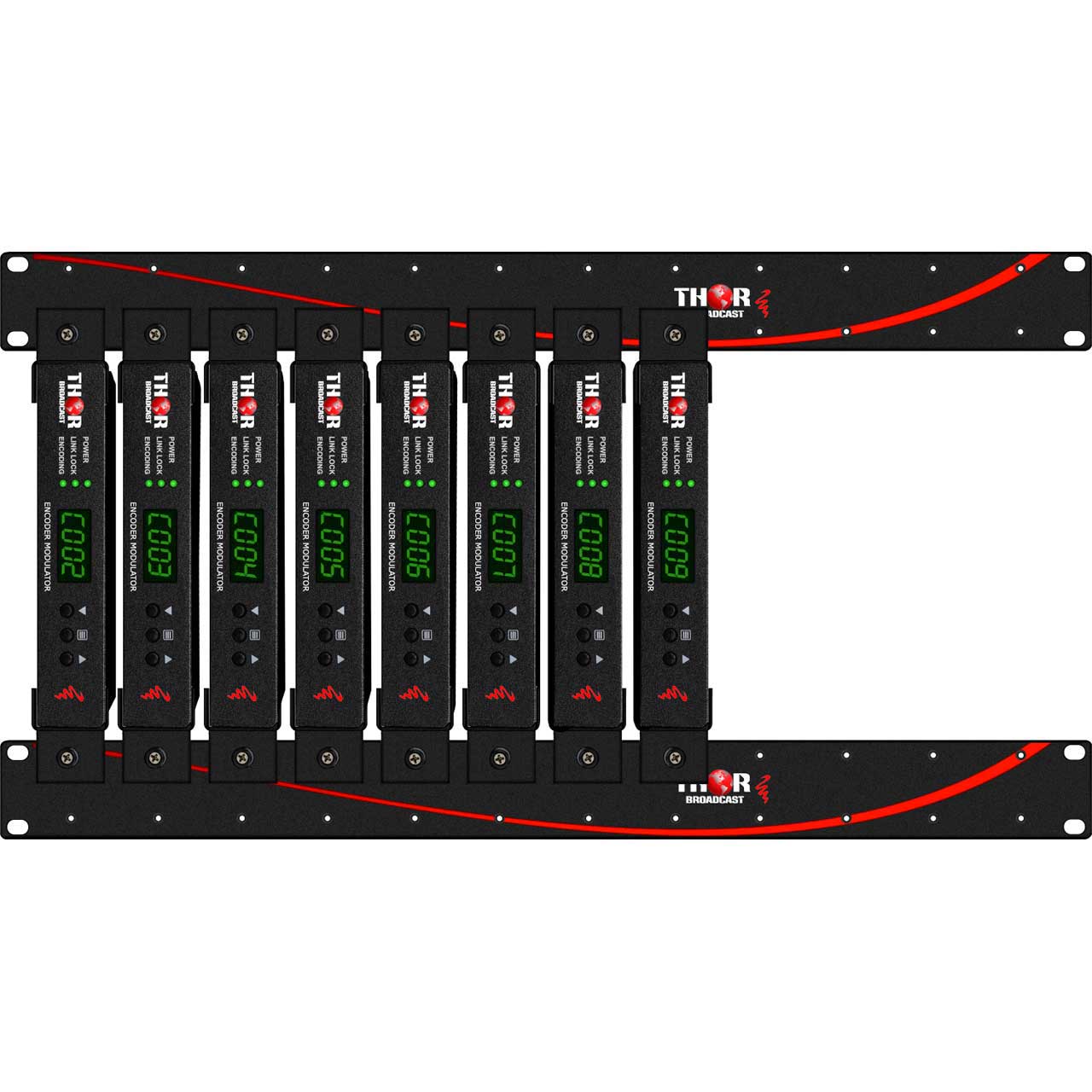 Thor H-Petit-8CH-RM Petit HDMI RF Modulator Chassis System for 1-12 Units - 8 Channel  H-PETIT-8CH-RM