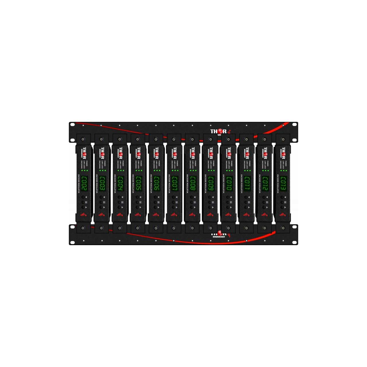 Thor H-Petit-12CH-RM Petit HDMI RF Modulator Chassis System for 1-12 Units - 12 Channel  H-PETIT-12CH-RM