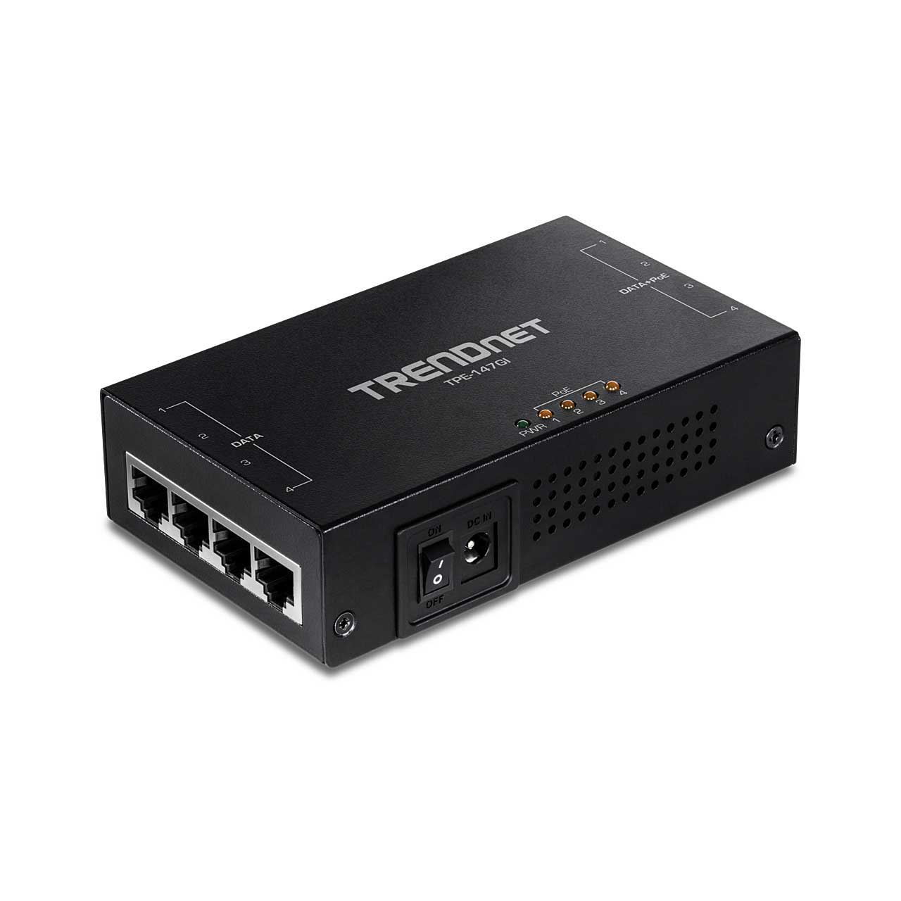 4-Port Multi-Gigabit PoE+/PoE++ Injector - Ethernet Extenders