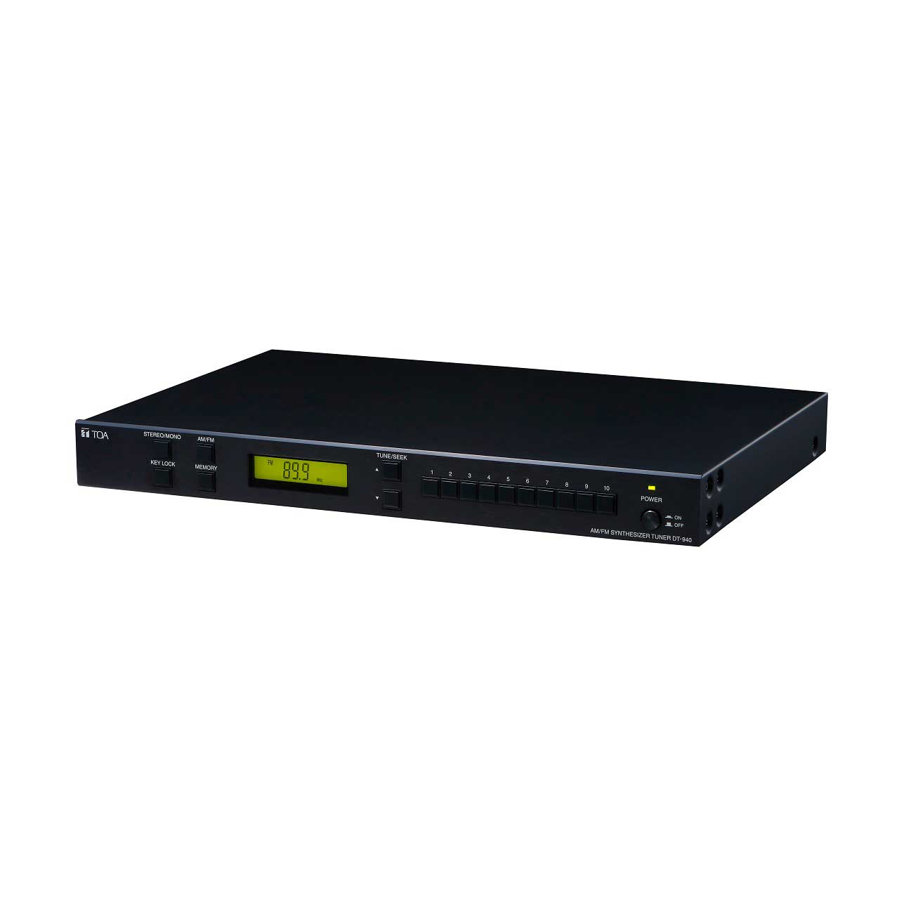 TOA DT-940 1U AM/FM Tuner with 40 Presets / Digital Display - Black TOA-DT-940