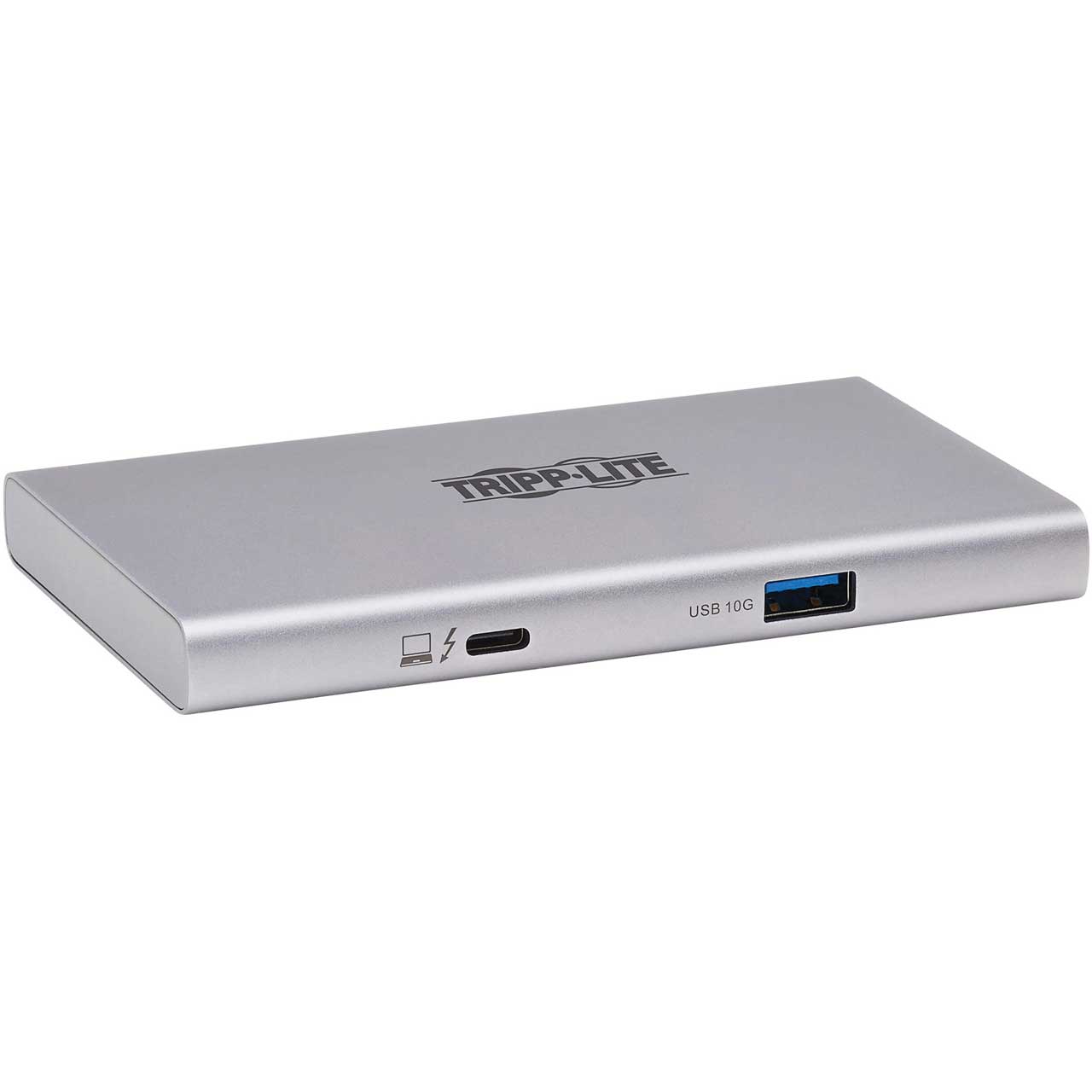 Tripp Lite MTB4-HUB3-01 4-Port Thunderbolt 4 Hub - 8K/2x 4K60 Hz - USB 3.2 Gen2 - USB-A Port - 100-Watt Charging - Gray MTB4-HUB3-01