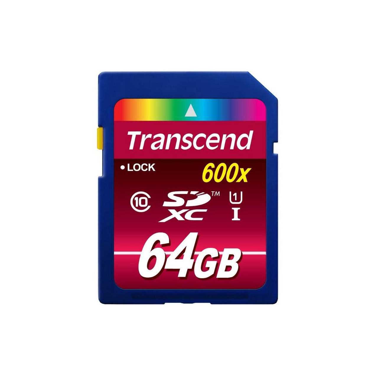 Transcend TS64GSDXC10U1 64 GB SDXC - Class 10/UHS-I - 1 Card