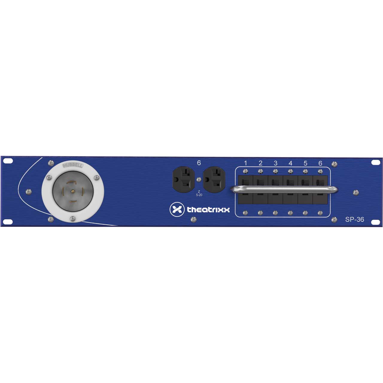 Theatrixx SP36A-L2130 Electrical Distribution SmallPack - 2RU Input on L21-30 Inlet 6x20A 120V TTX-SP36A-L2130