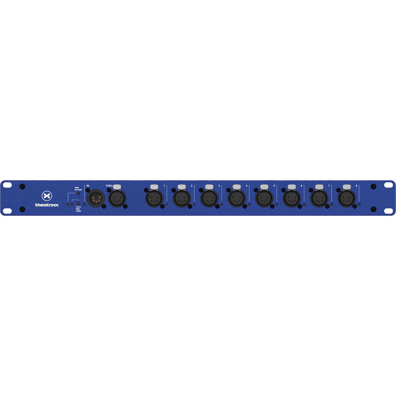 Theatrixx XVVR-OPTO5 DMX Splitter/Isolator 1:8 + Thru - RDM - XLR5 - 1RU XVVR-OPTO5