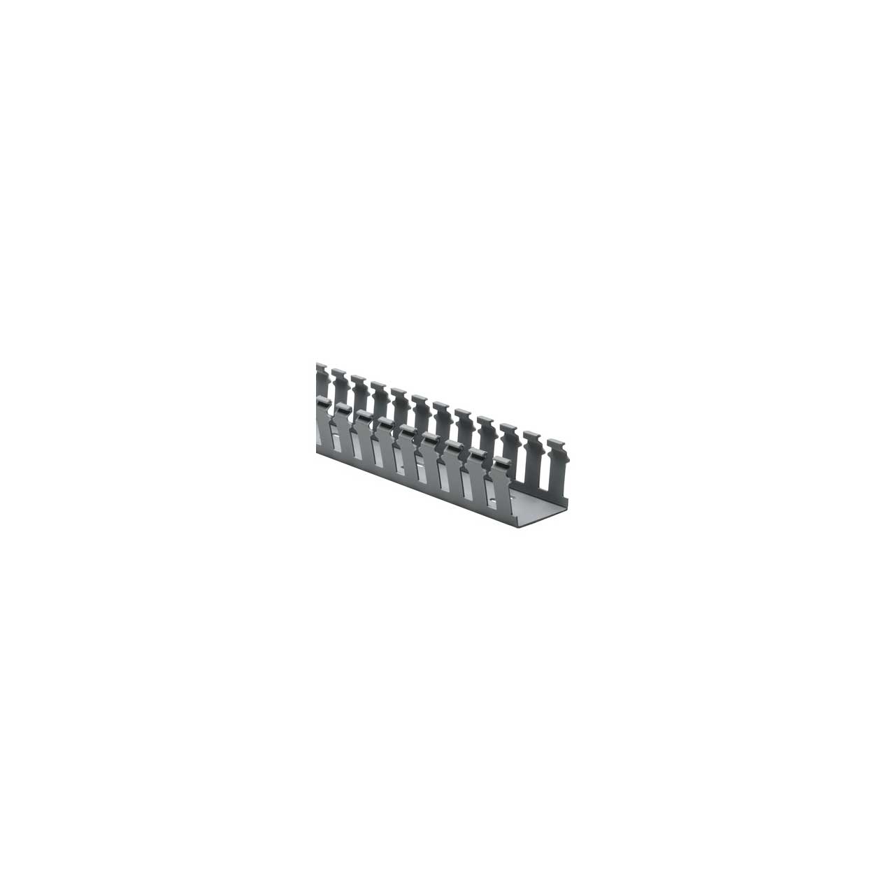 HellermannTyton 181-22024 Non-Adhesive Slotted Wall Duct 2x2-Inch x6 Foot - Gray - 20 Pack 181-22024-20