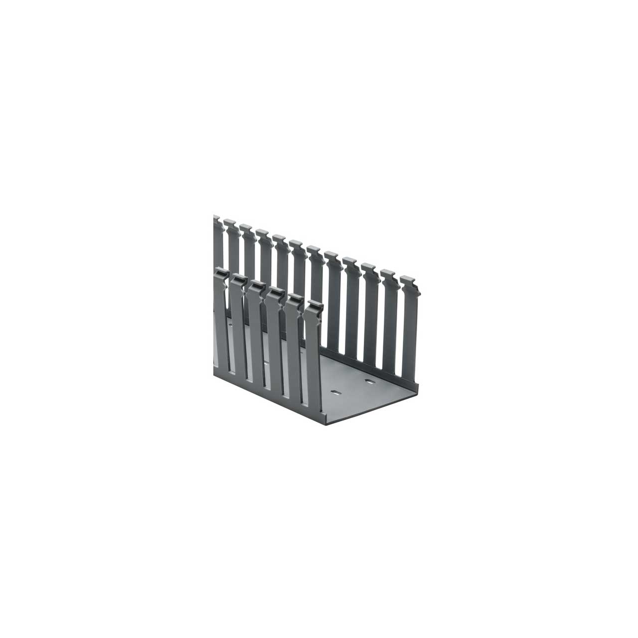HellermannTyton 181-33016 Non-Adhesive Slotted Wall Duct 3x3-Inch x6 Foot - Gray - 20 Pack 181-33016-20
