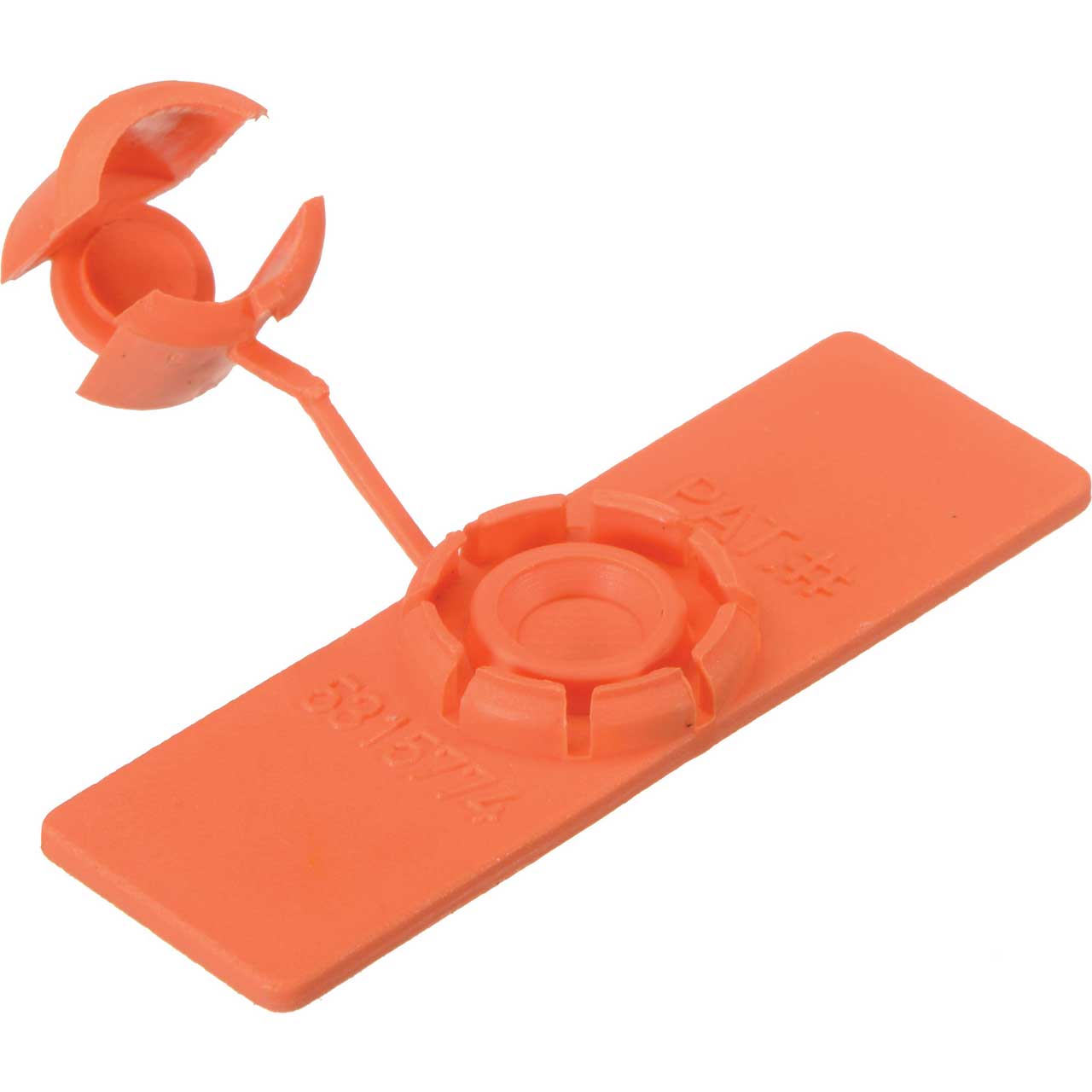 Rip Tie Unitag Cable Identification Labels 100 Pk Orange (5/8x2 Inch)