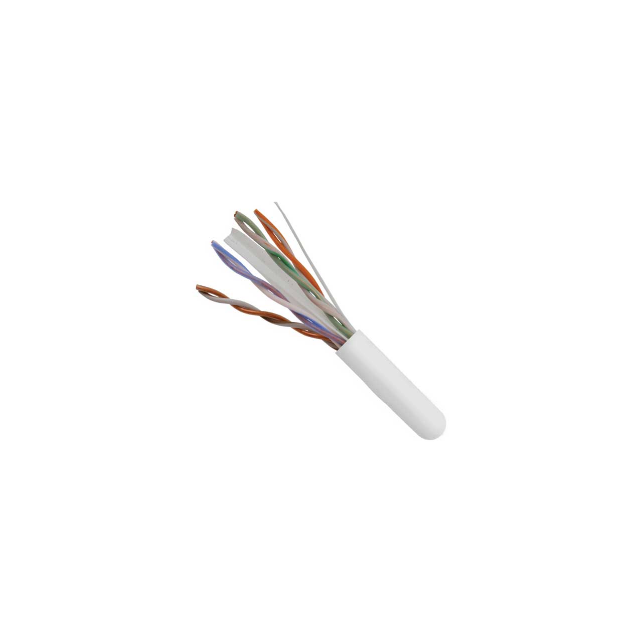 Vertical Cable 161-109/WH Unshielded Category-6 UTP 8-Conductor Bulk Cable - AWG23 Solid-Bare Copper - White - 1000 ft.