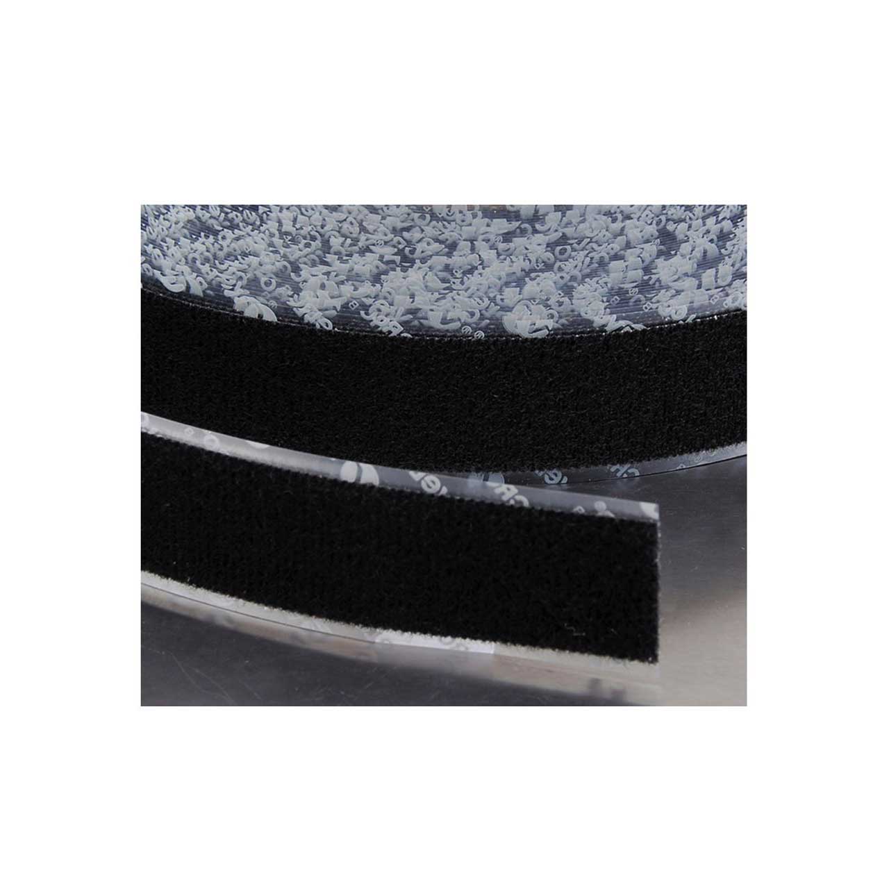 VELCRO® Brand 190984 Tape On A Roll Pressure Sensitive Acrylic Adhesive  Loop - 1 Inch x 25 Yards - Black