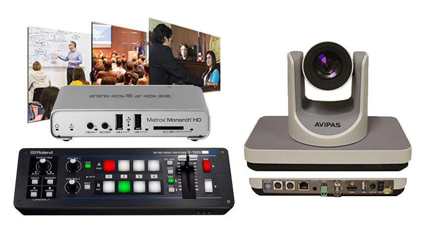 A Video Streaming Kit with Roland V-1SDI Switcher and Matrox Monarch HD ...