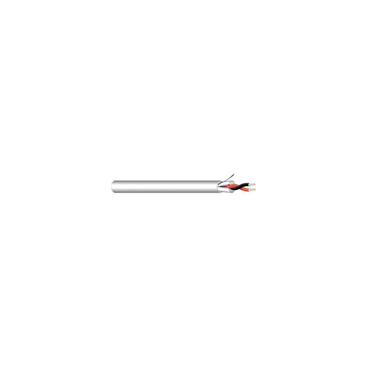 West Penn 25296BGY1000 1P 12G Stranded Shielded Plenum Communication Cable - Gray - 1000 Foot
