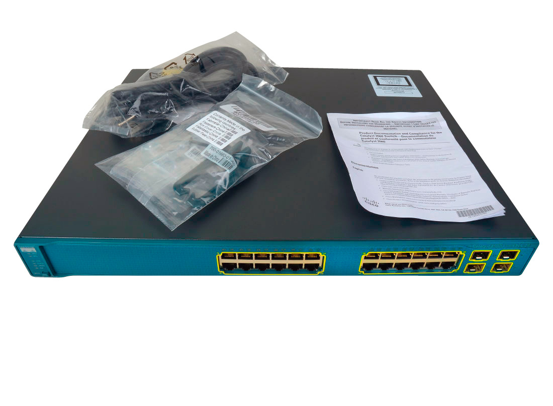 CISCO CATALYST 3560 WSC3560G24PSS 10/100/1000Mbps Switch w/PoE 24 Ports
