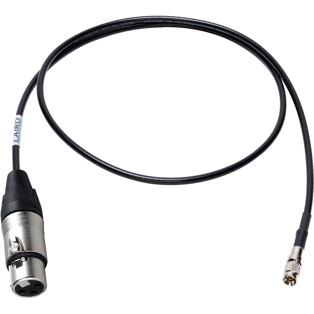 Laird XLF-DIN-006 DIN 1.0/2.3 to XLR-M Time Code Cable - 6 Foot XLF-DIN-006